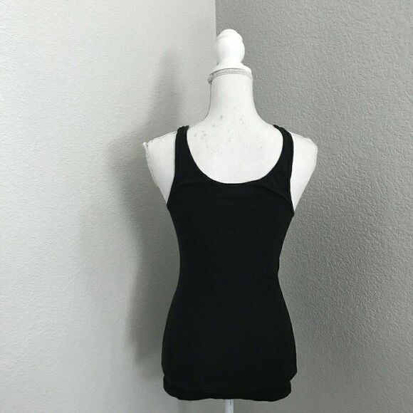 Standard James Perse Womens Black Sleeveless Scoop Neck Pullover Tank Top Size 2 - Picture 2 of 6